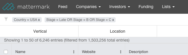 post image for How and Why To Use Mattermark Saved Searches