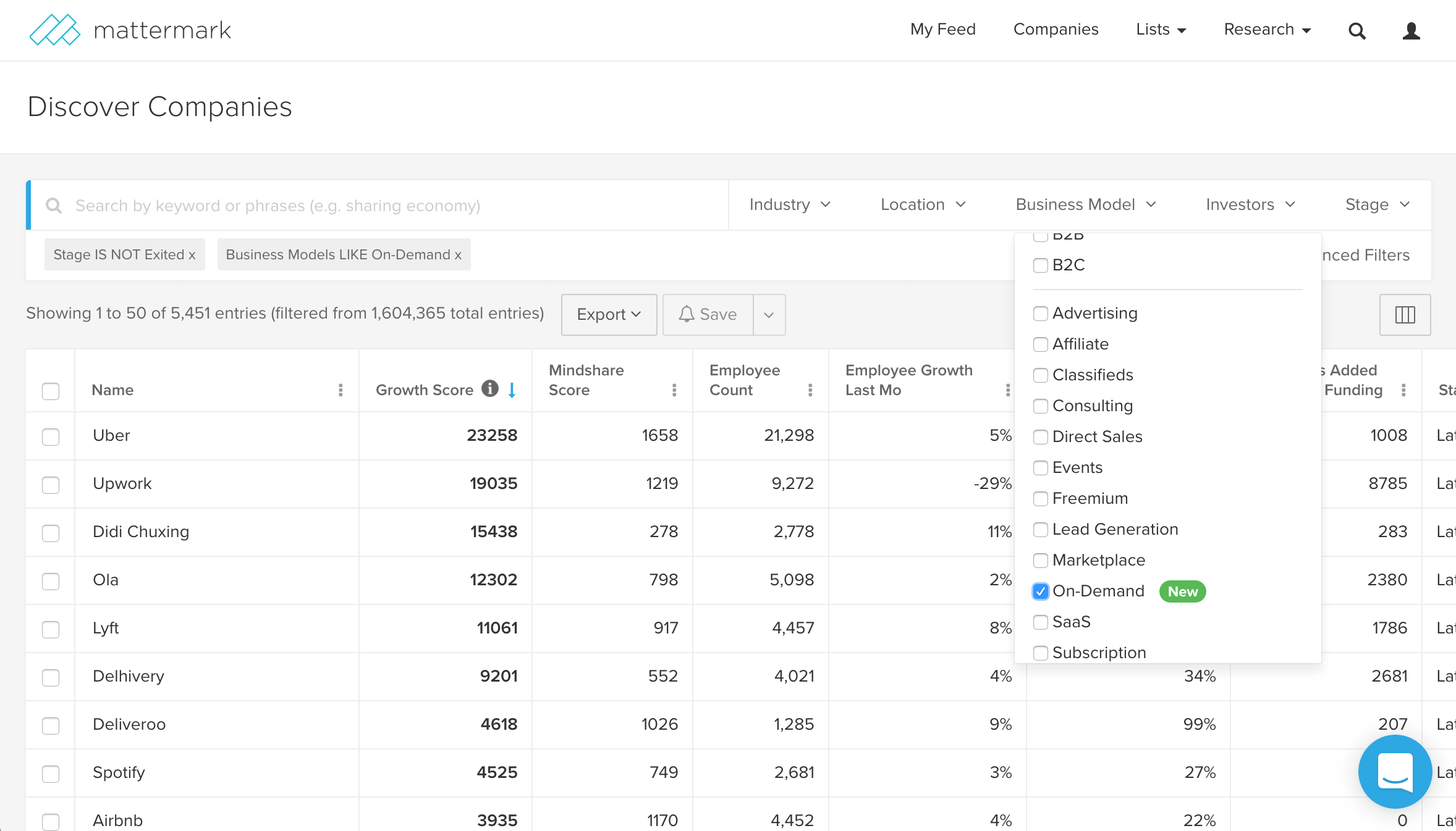 post image for Segment Company Search Results With New “On-Demand” Filter
